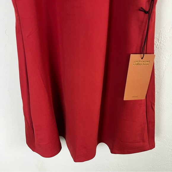 NEW Girlfriend Collective Naomi Active Workout Dress Shorts Lava Red Size Large - Picture 5 of 11